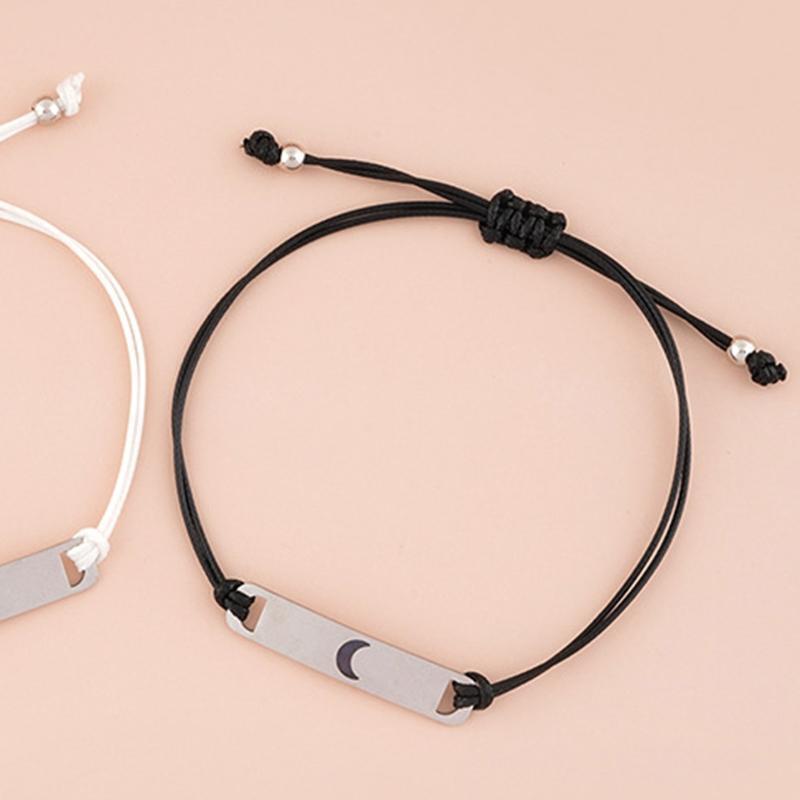 Pinky Promise Bracelet Sun & Moon Bracelets for Sisters Couple Gifts for Her