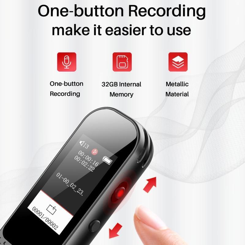 Mini Voice Recorder 3-in-1 Voice Recording Device for Lecture Meeting Durable