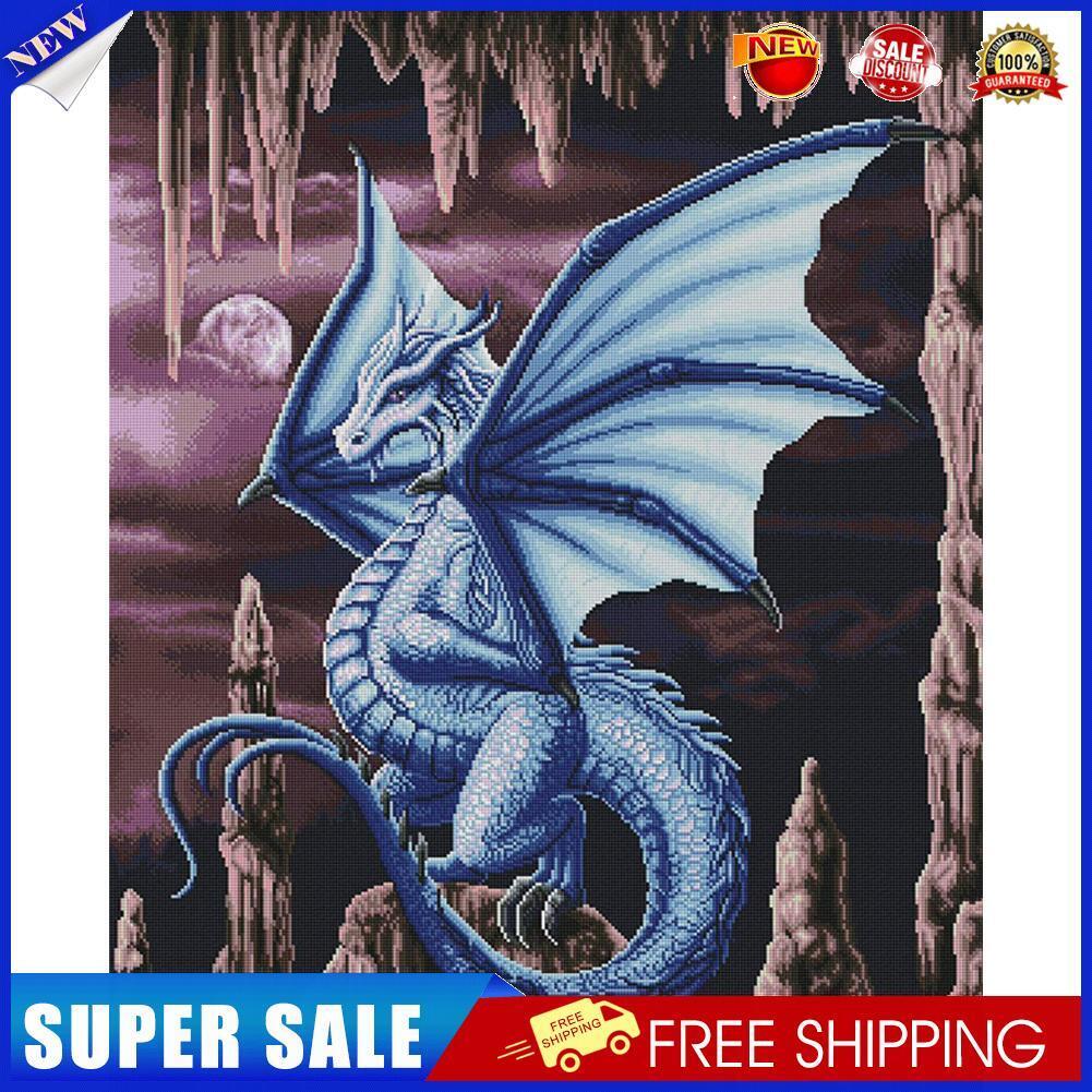 11CT Full Cross Stitch Valley Pterosaur Counted DIY Animal Embroidery Kits