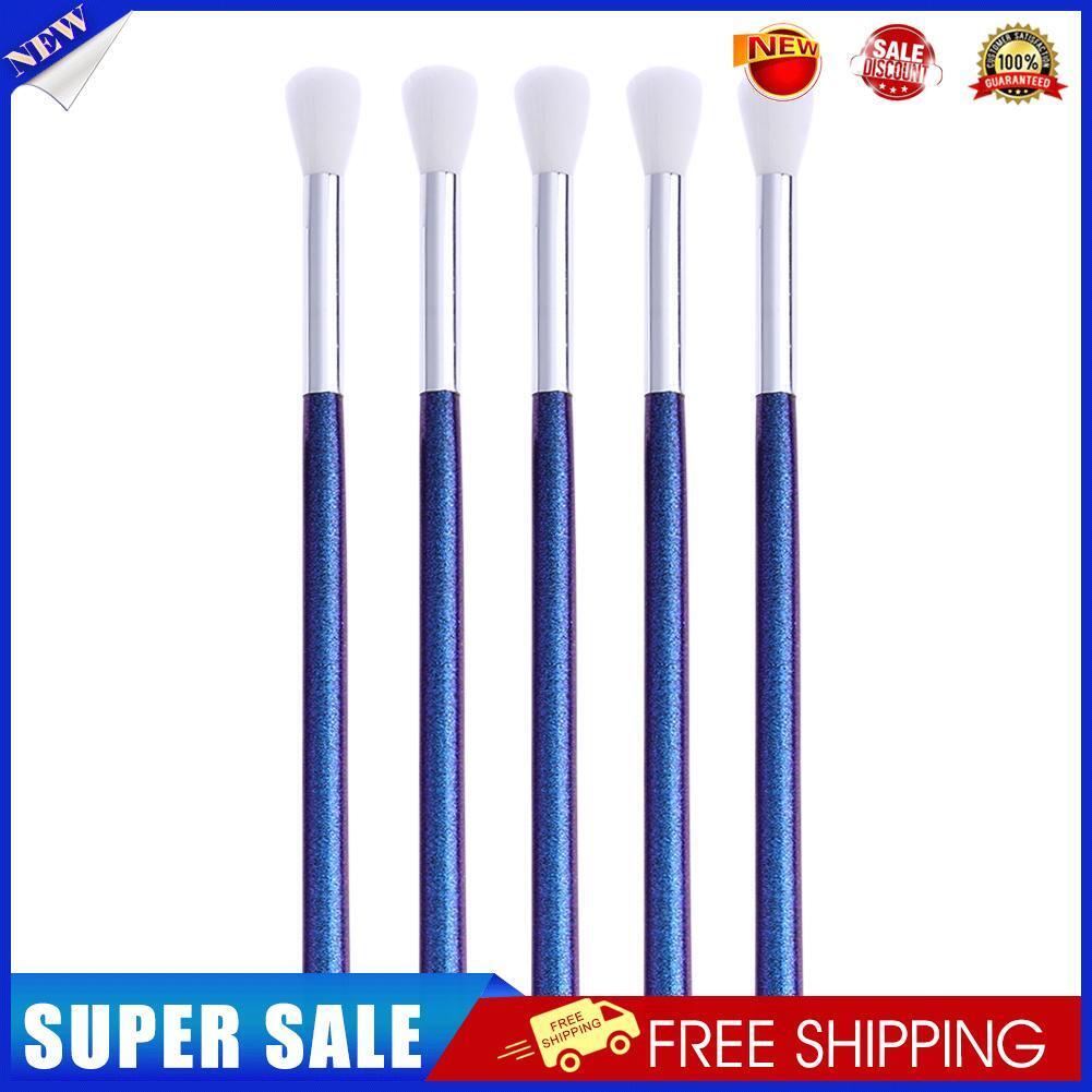 5pcs Multi-Use Cosmetic Brushes Wood Handle Highlight Nose Eyeshadow Makeup