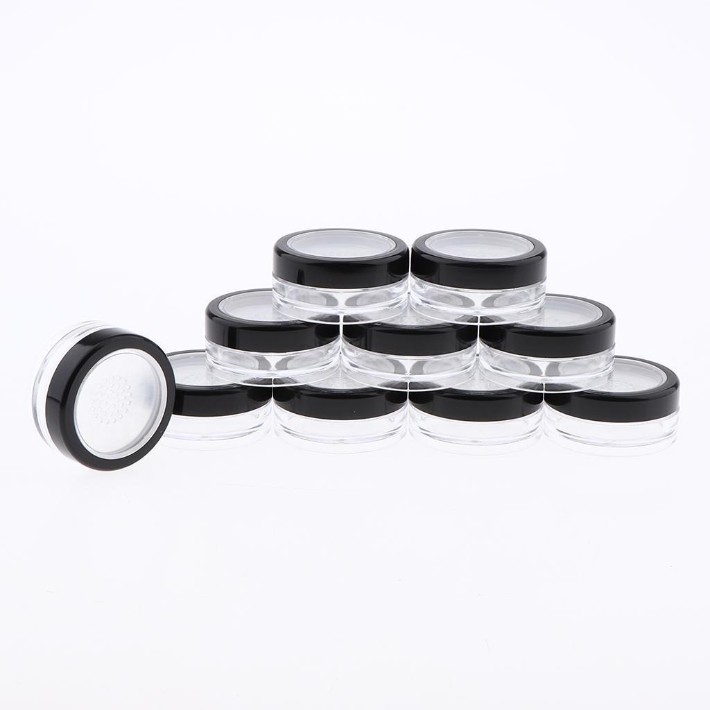 10pcs Empty Loose Powder Case Blush Storage Container Talcum Powder Jar 10g