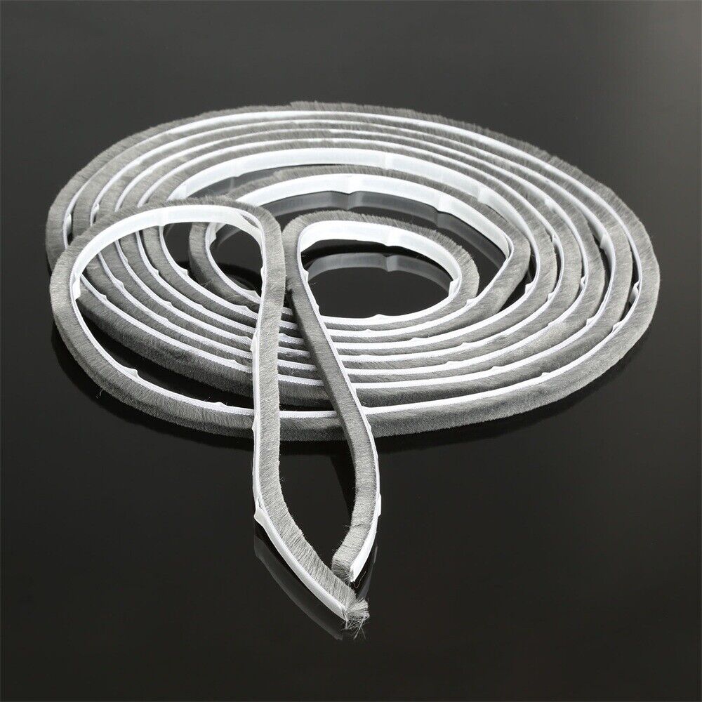 5M Door Window Frame Weather Sealing Strip Self Adhesive Draught Excluder Brush