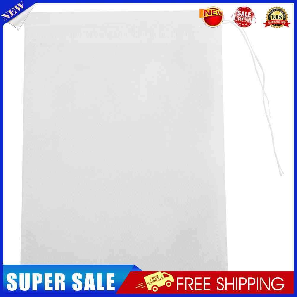 50pcs Non-Woven Drawstring Tea Bags Seal Filter Herb Spice Pouch (10x15cm)