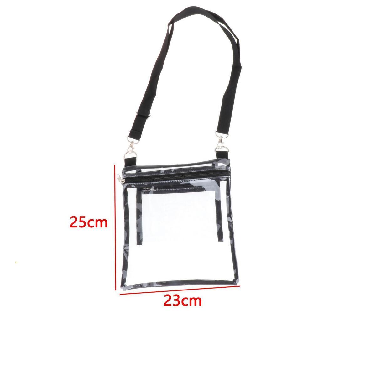 Clear Bag Stadium Approved Tote Purse Adjustable Strap for Sports Events