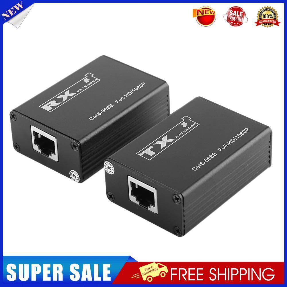 30m Wired HDMI-compatible Transmitter Receiver 1080P Splitter Adapter for C