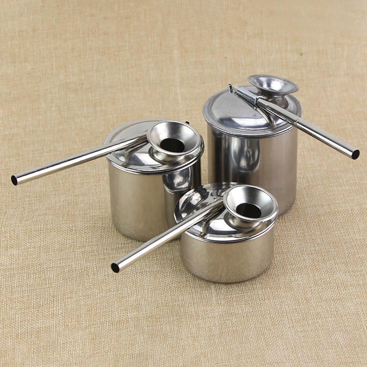 Pottery  Glazes Pots Craft Painting Stainless Steel Clay Tool 300ml