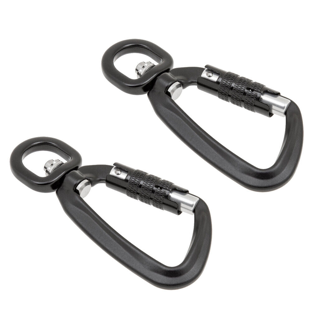 2x Heavy Duty  Auto  Carabiners Hook Dog  Clip  500KG