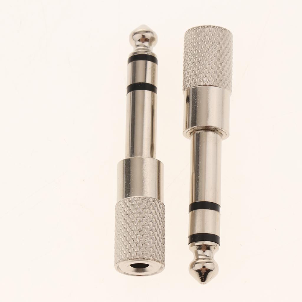 10 Pack (1/8 inch) 3.5mm Male Plug to (1/4 inch) 6.5mm Female Jack Stereo