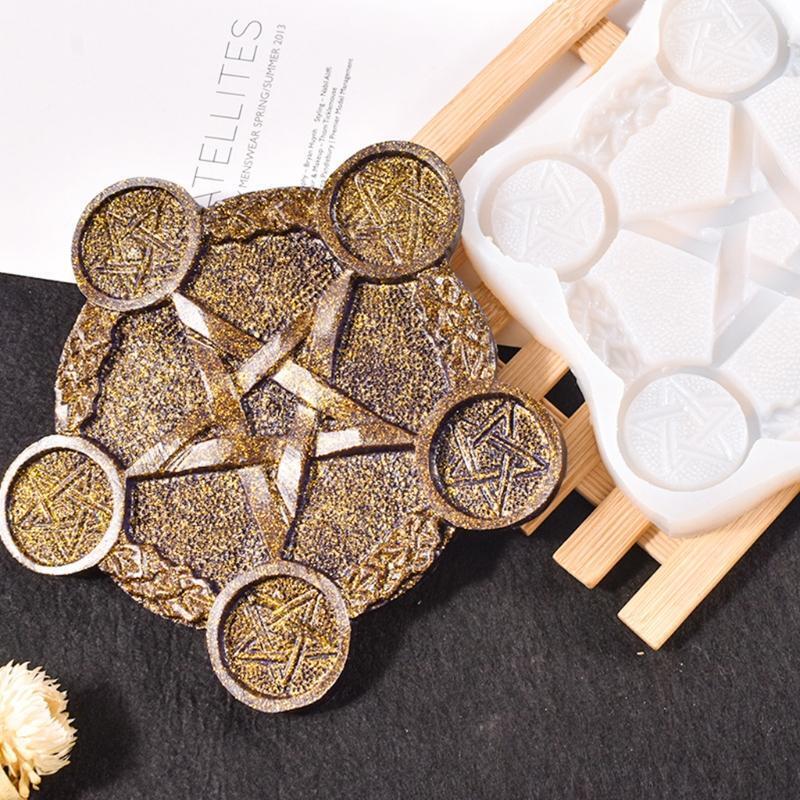 Handicrafts Casting Aroma Plaster Silicone Mold Handmade Altar Candlestick Mold