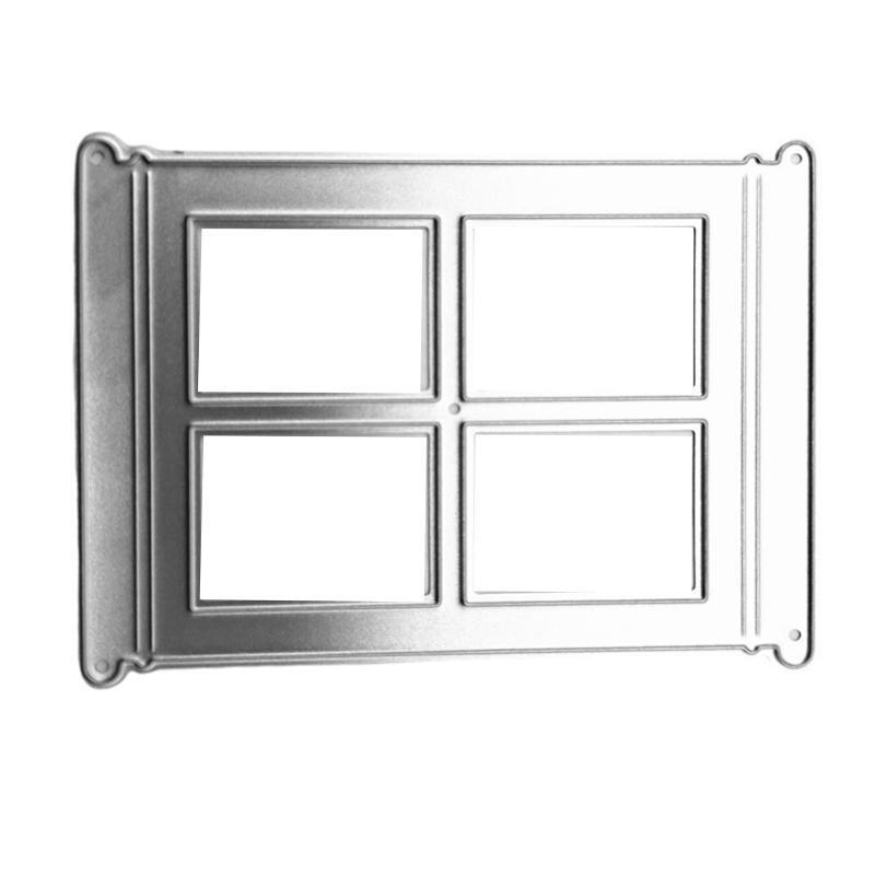 Window Metal Cutting Dies Stencil Scrapbooking DIY Album Stamp Paper Card