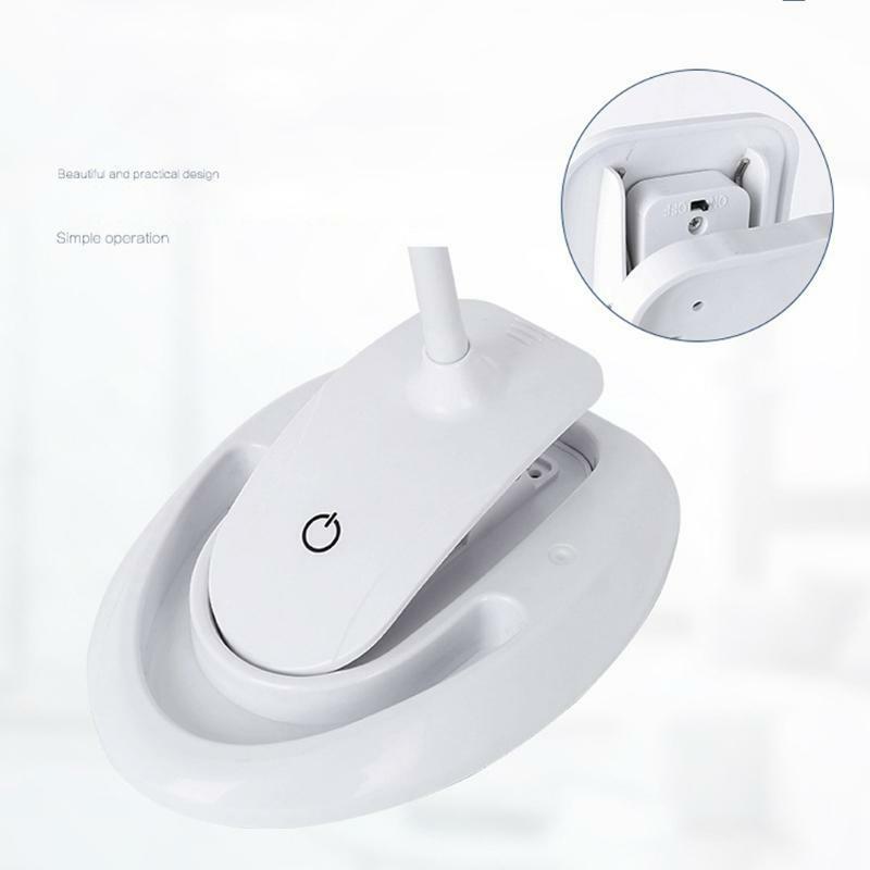 5X 10X Rechargeable Magnifying Glass with Stand & Clamp ,Brightness Adjustable
