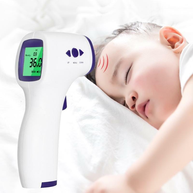Three-color Backlight Forehead Thermometer Non-contacting Body Temperature Tool