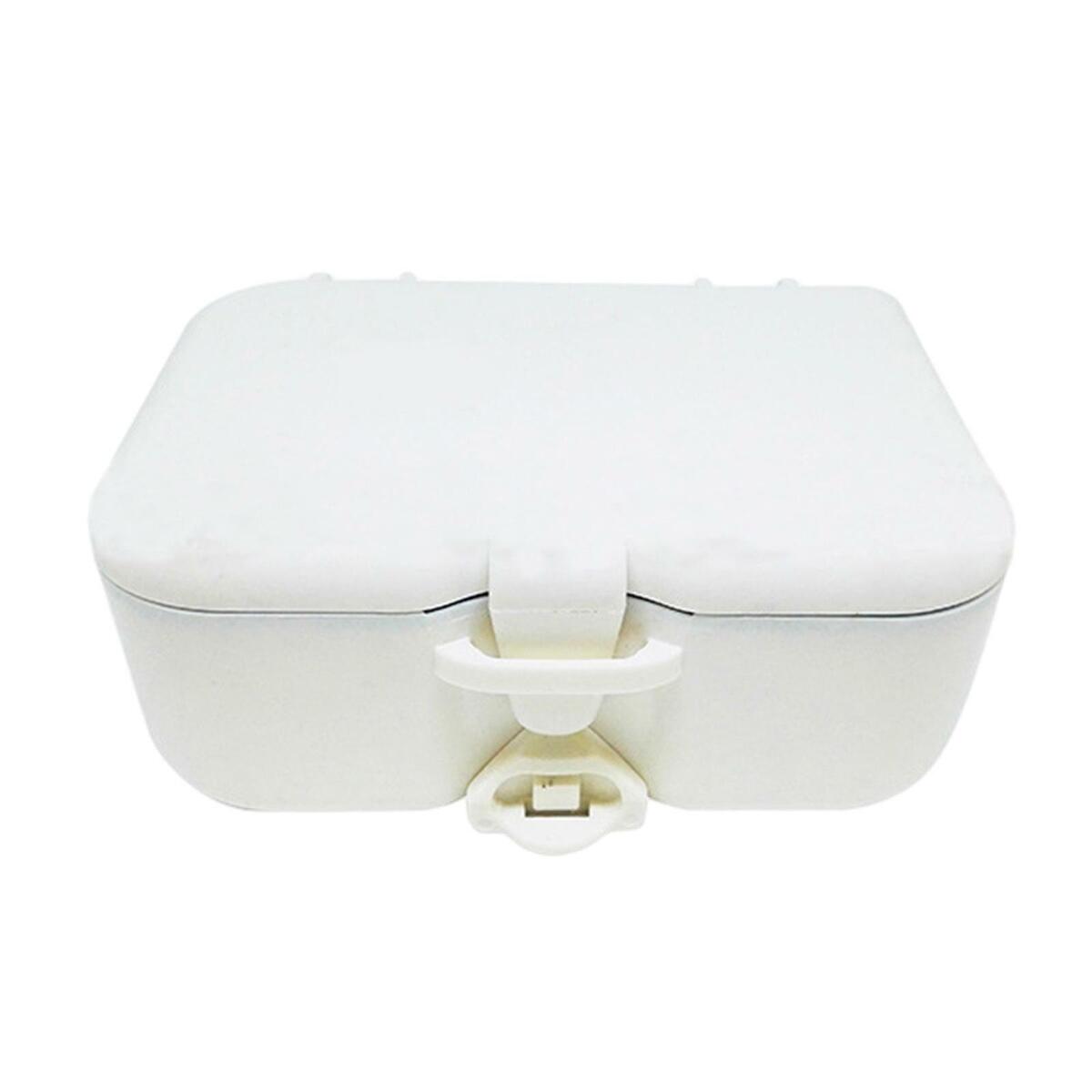 Case Soak Container Appliances Holder with Mirror & Brush
