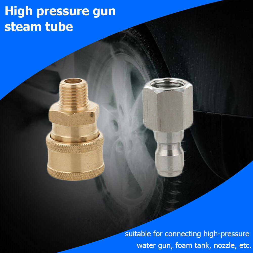 Pressure Washer Adapter Set 1/4 inch Quick Disconnect Kit G1/4 to 1/4 QC