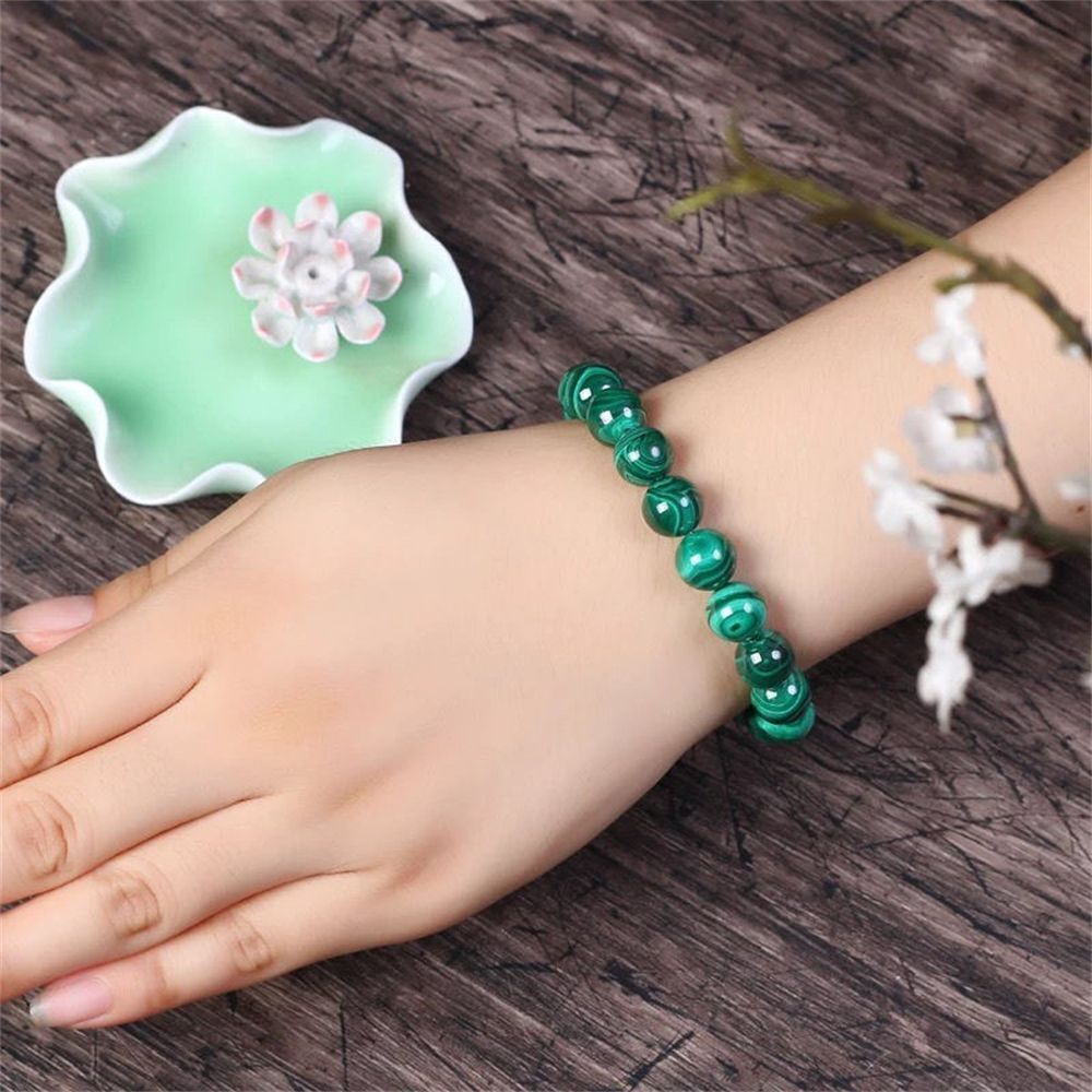 Lava Rock Bead Bracelet Natural Stone Bangle Malachite Bracelets Wristbands