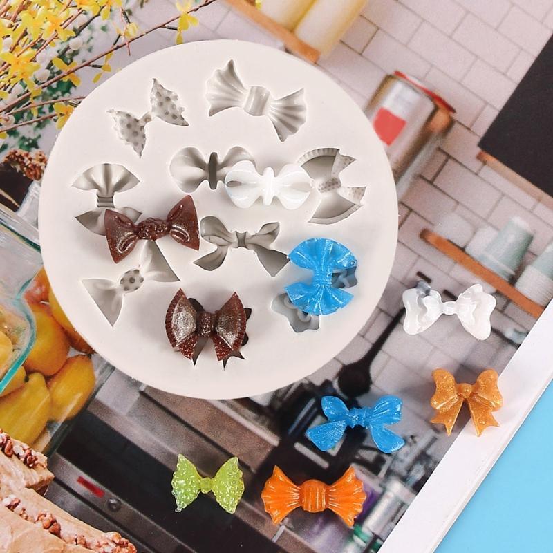 Bowknot Shapes Cake Moulds Fondant Moulds Chocolate Molds Silicone Material Mold