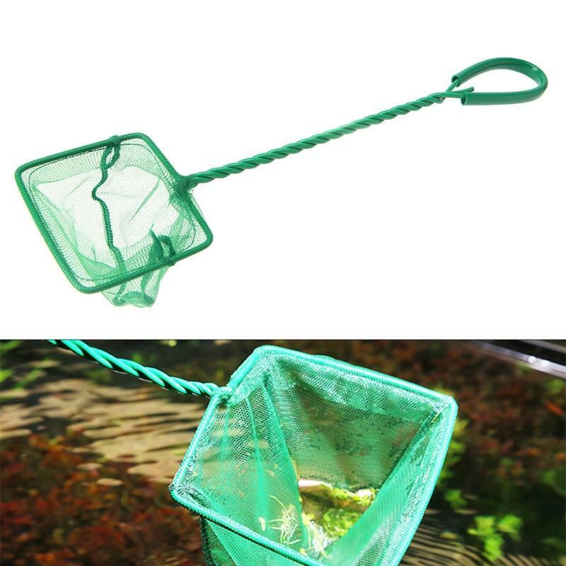 1PC Aquarium Fish Tank Square Shrimp Small Betta Tetra Fish Net 3"-10" 6 Sizes