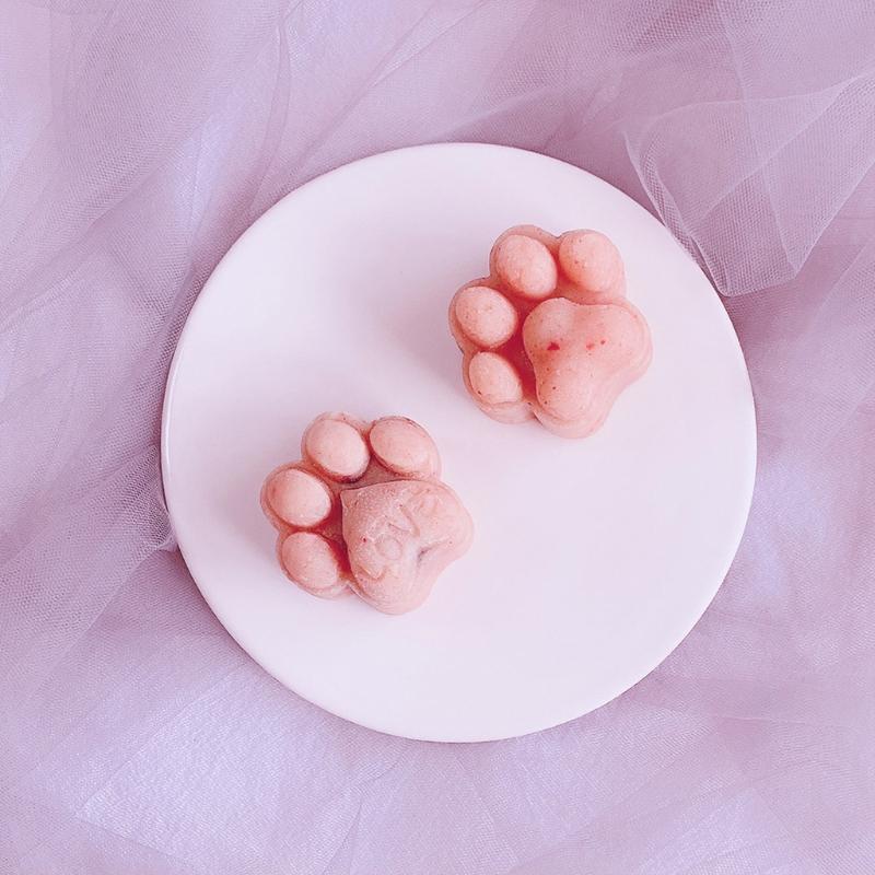 Plastic Mooncake Mold Cat Paw Stamp Press Cookie Cutter Mould DIY Baking