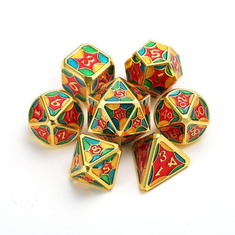7x Metal Role Playing Digital Dices Pack for Club/Party/Family Board Puzzle Game