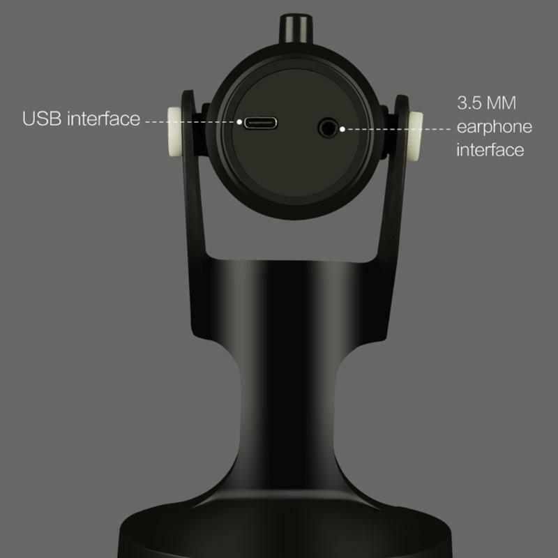 USB Omnidirectional Microphone Portable Small Mic Condenser Microphoe Recording