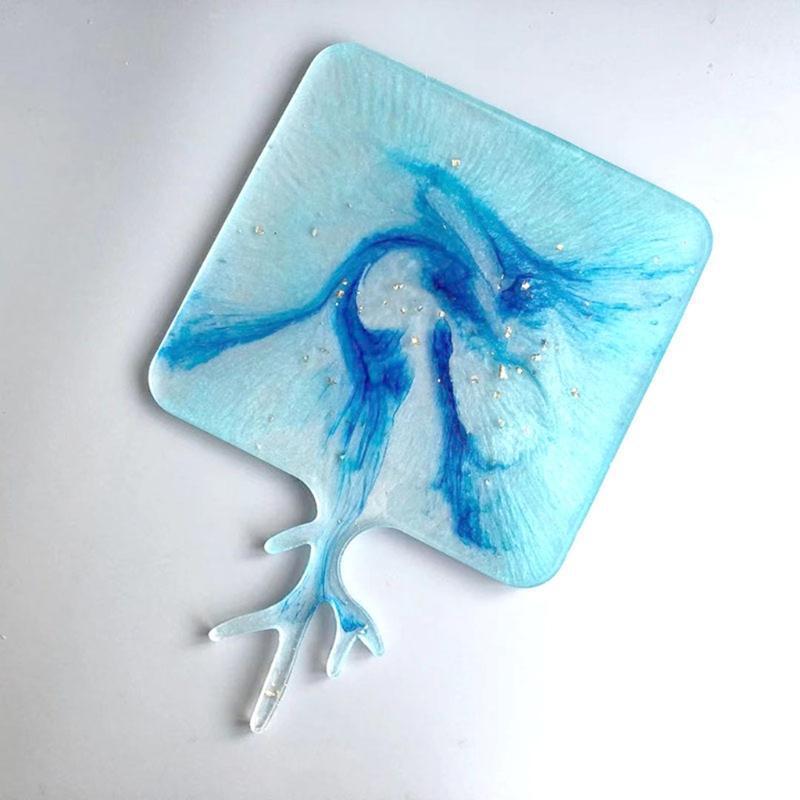 Epoxy Antler Handle Fruit Tray Mold Serving Board Mold for Home Decoration