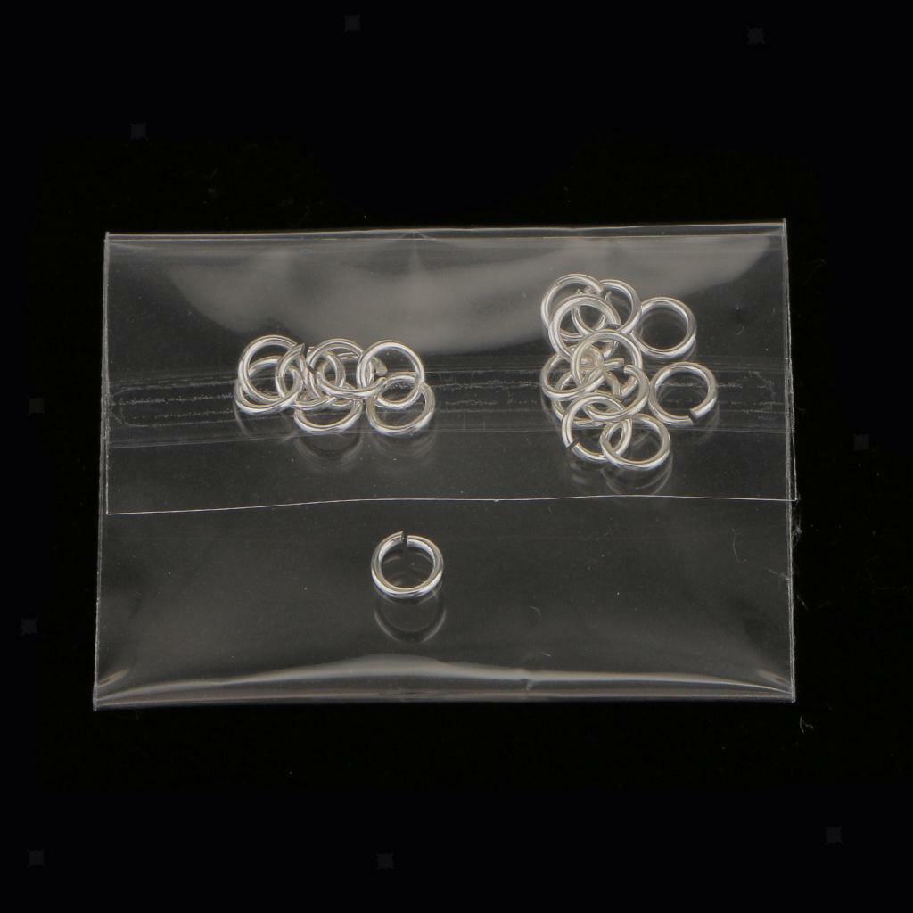 80  DIY Sterling  Jump Rings 6mm Split Rings Connector Loops