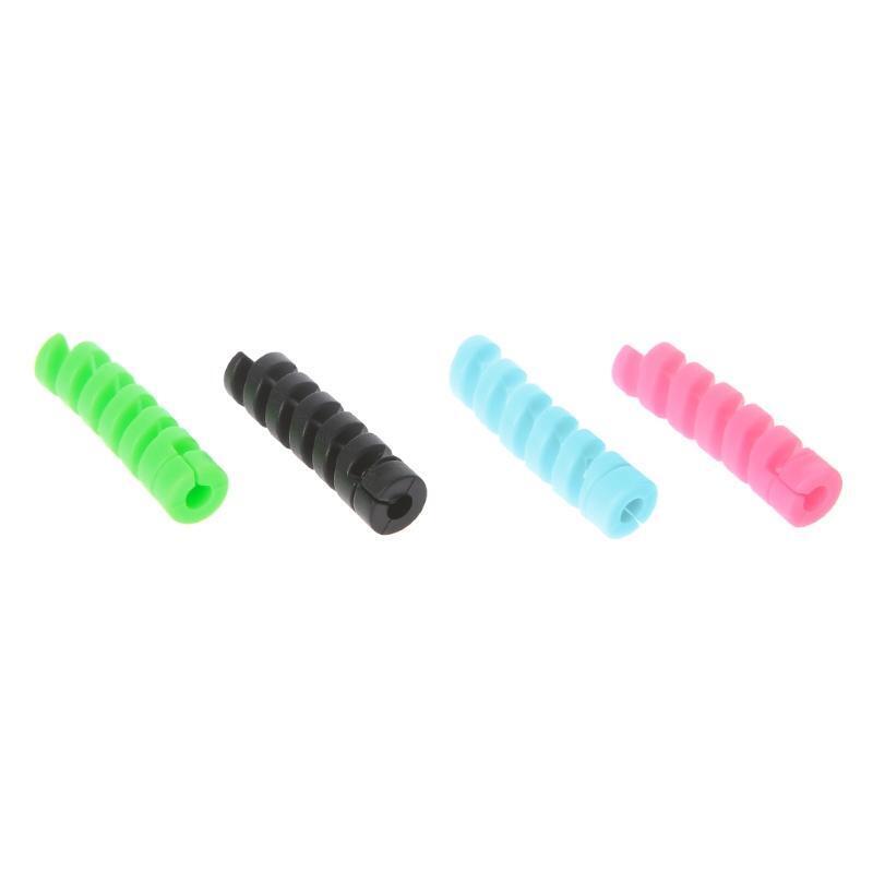 4Pcs Spiral Cable Protector Saver Cover Anti-fracture For Earphone Wire Cable