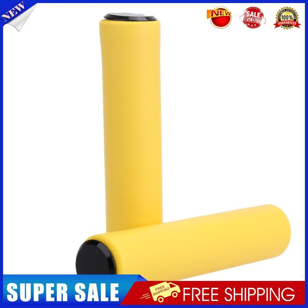 Bike Grips UltraLight Silicone Material Handlebar MTB Bicycle Grip(Yellow)