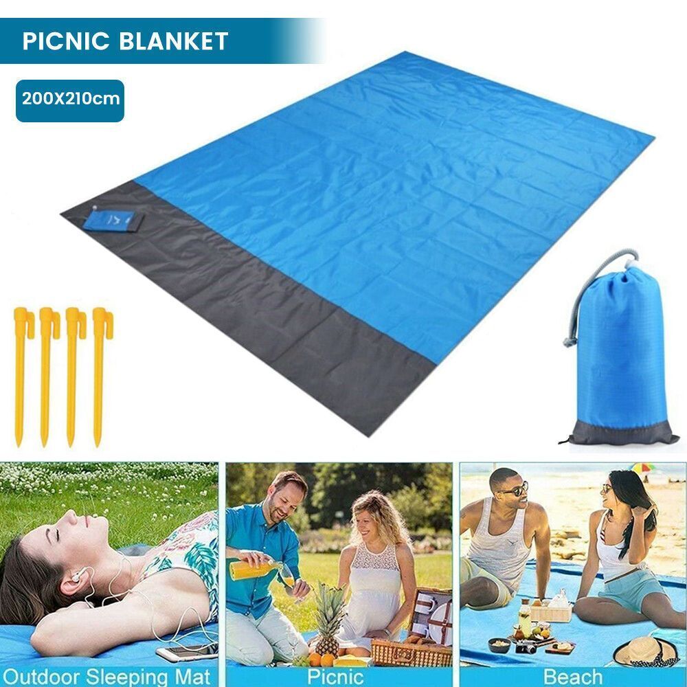 Large Garden Outdoor Travel Camping Mat Beach Mat Rug Picnic Blanket Anti Sand