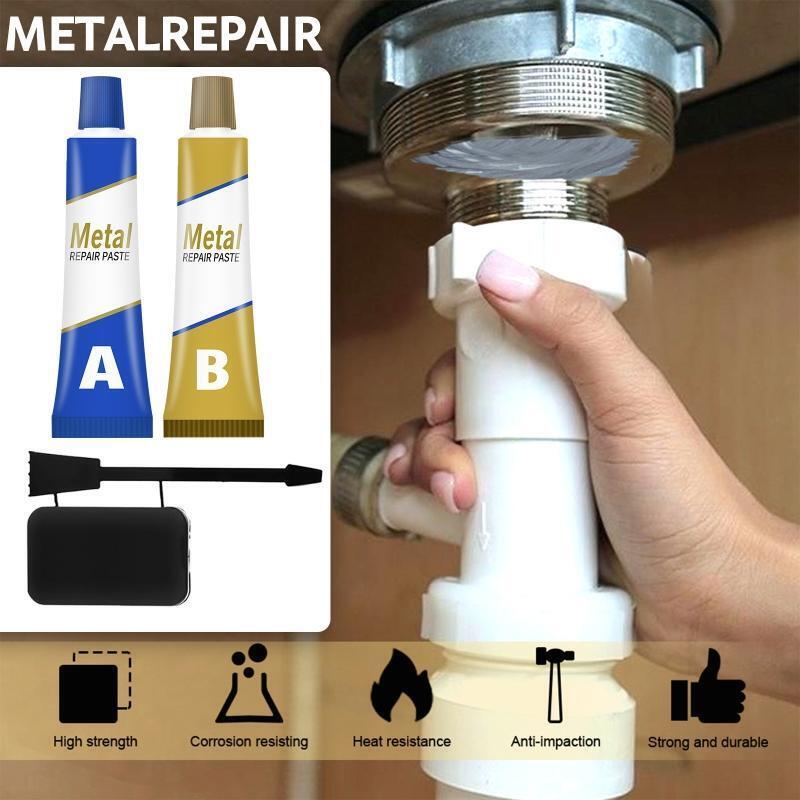 Metal Repair Paste Set Engine Weld Adhesive Waterproof Heat Resistance