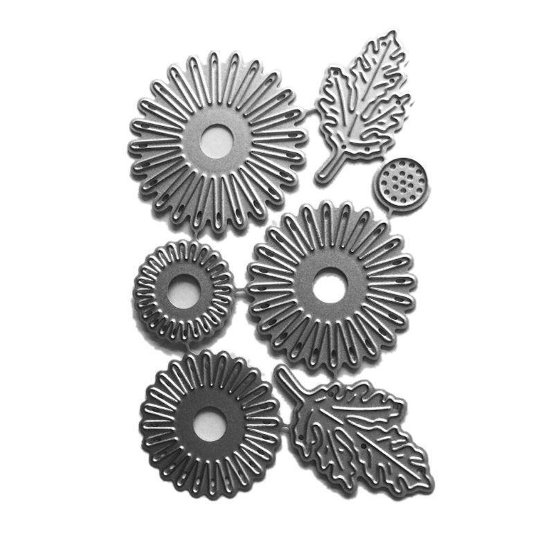 Sunflowers Metal Cutting Dies Stencil Scrapbooking DIY Album Stamp Paper Emboss