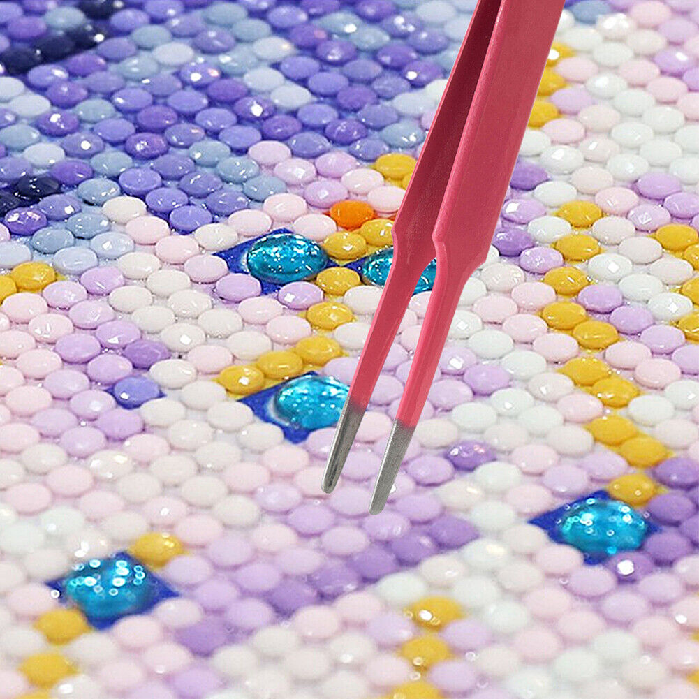 Stainless Steel Rhinestone Diamond Grip Tweezers for Diamond Painting Tool