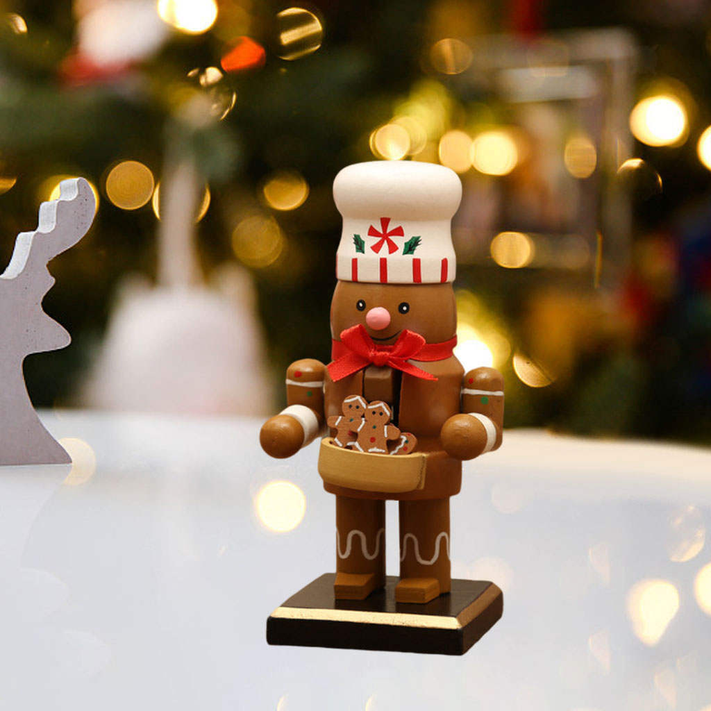 Traditional Wooden  Man 6" Christmas Displaying  Desktop