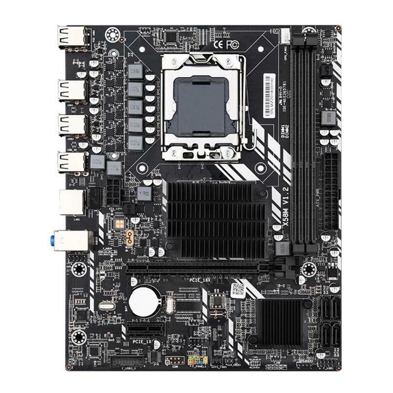 X58M 2.0 Motherboard CPU LGA 1366 PCI-E 16X 32GB 2 X DDR3 Memory Slot NVME M.2