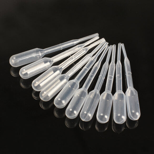 100PCS 0.2ml Graduated Pipettes Dropper Polyethylene for Experiment Medical
