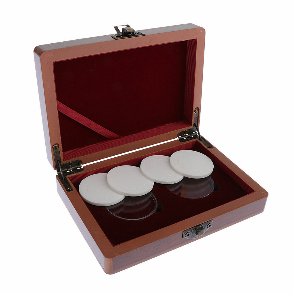 Wooden  Box Storage W/  Holder 40mm Sized Collection