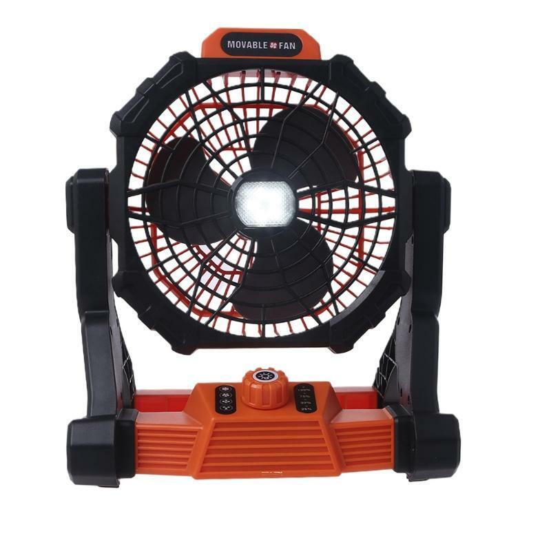Desk Fan LED Outdoor Camping Fan Tent Lantern 7800mAh USB Rechargeable Cool Fan