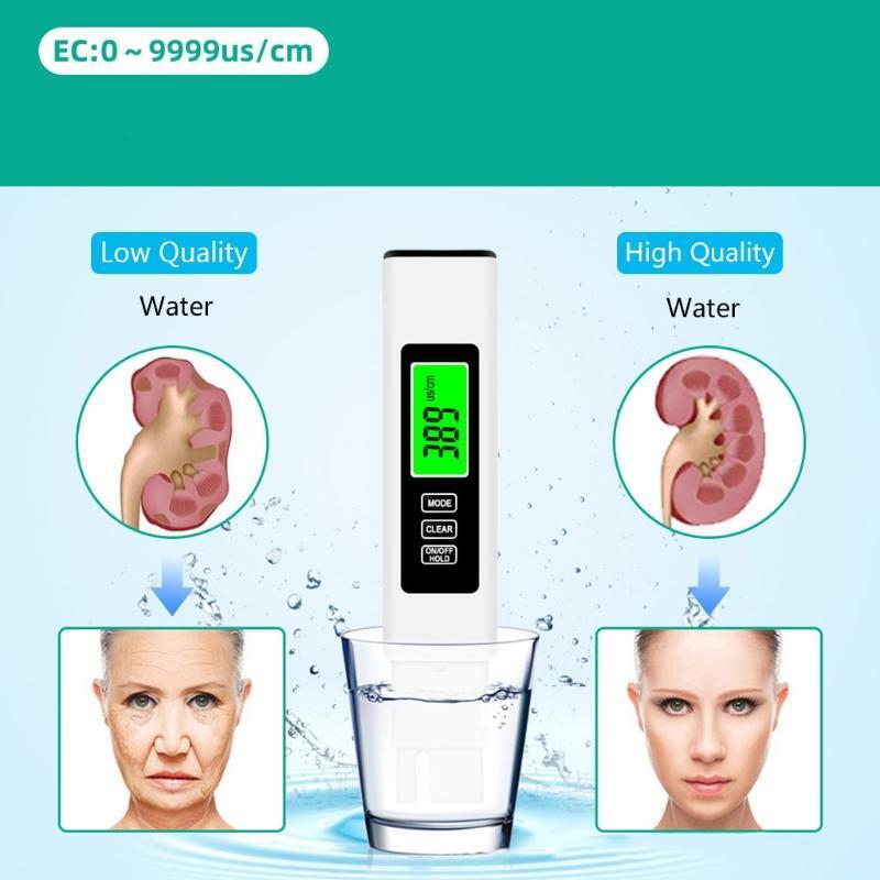 3 in 1 LCD Digital TDS EC PPM Meter Water Quality Purity Tester Drinking Monitor