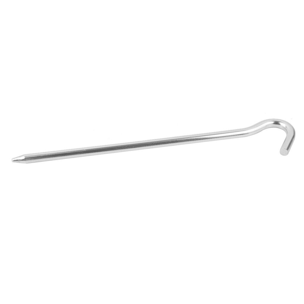 10Pcs Aluminium   Peg Nail Stake Hook Outdoor Camping Tarp
