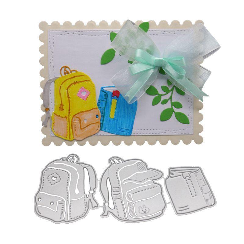 School Bag Backpack Metal Cutting Dies Stencil DIY Scrapbooking Album Stamp Card