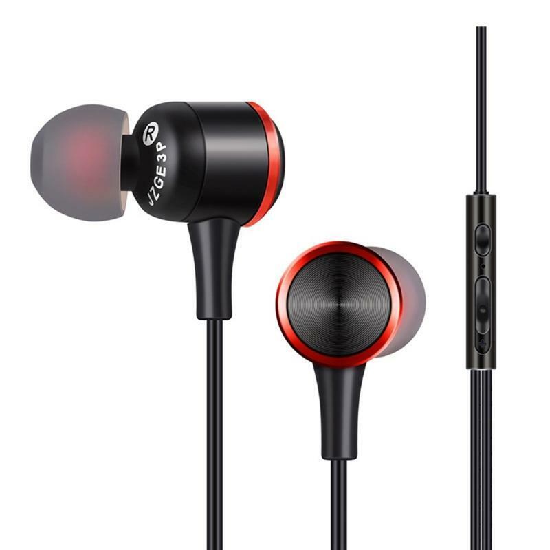 in-Ear Headsets in Line Control Earphone with Microphones Strengthful Cable