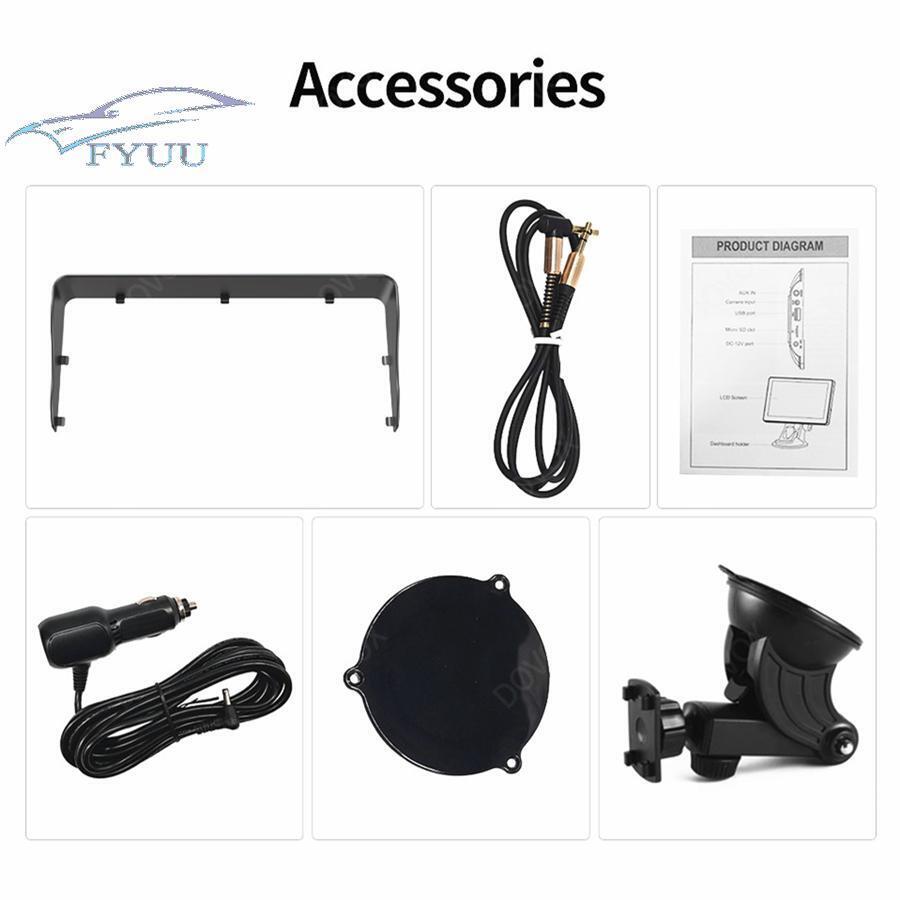 Universal 7''Screen For Wireless Carplay Android Auto Car Radio Player Stereo