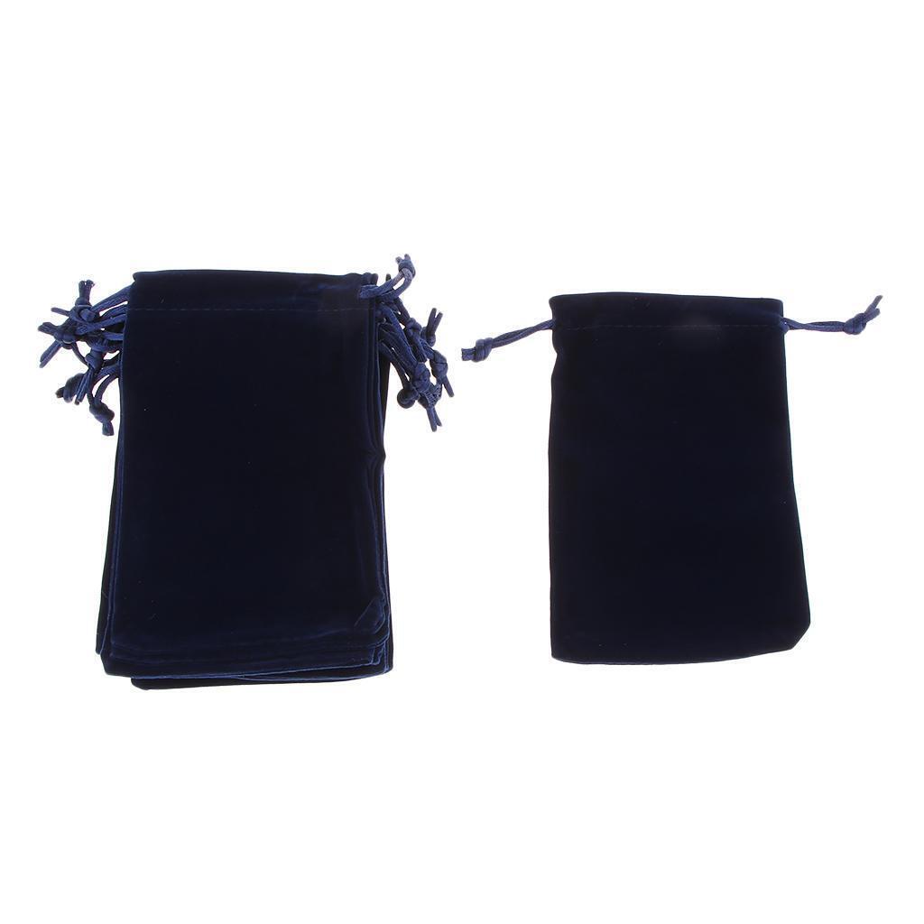 10x Velvet Pouch with Drawstring for Coin Jewelry Storage Wedding Gifts Bag