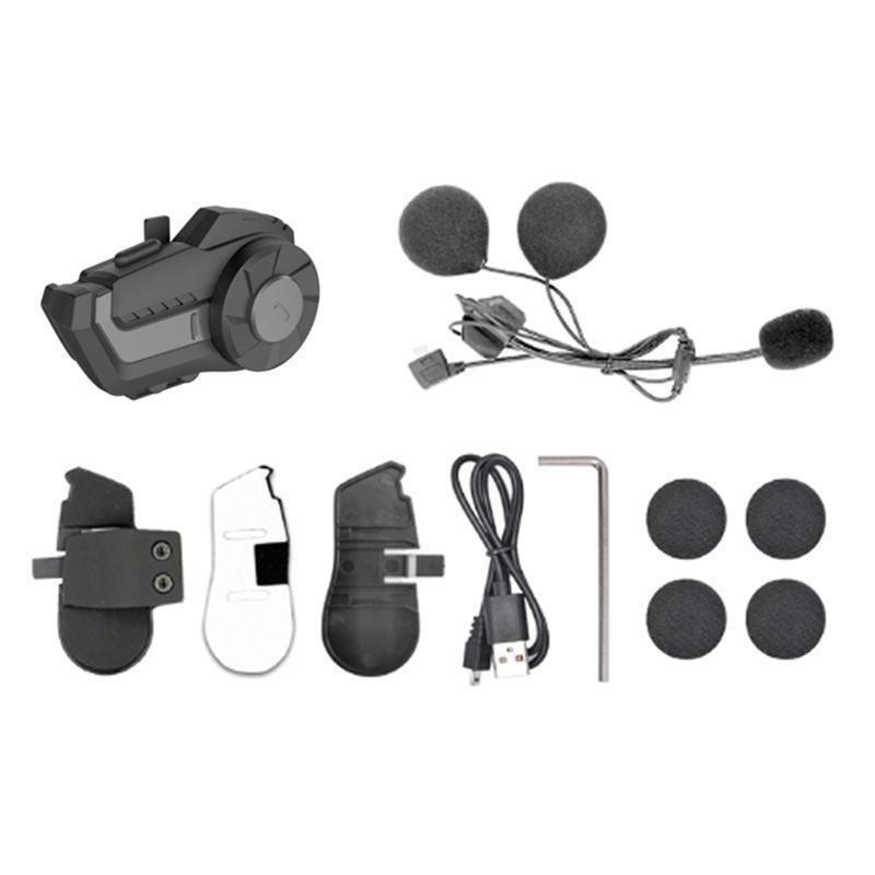 Motorcycle Intercom Helmet Headset 2 Rider 800M Bluetooth-compatible Headset
