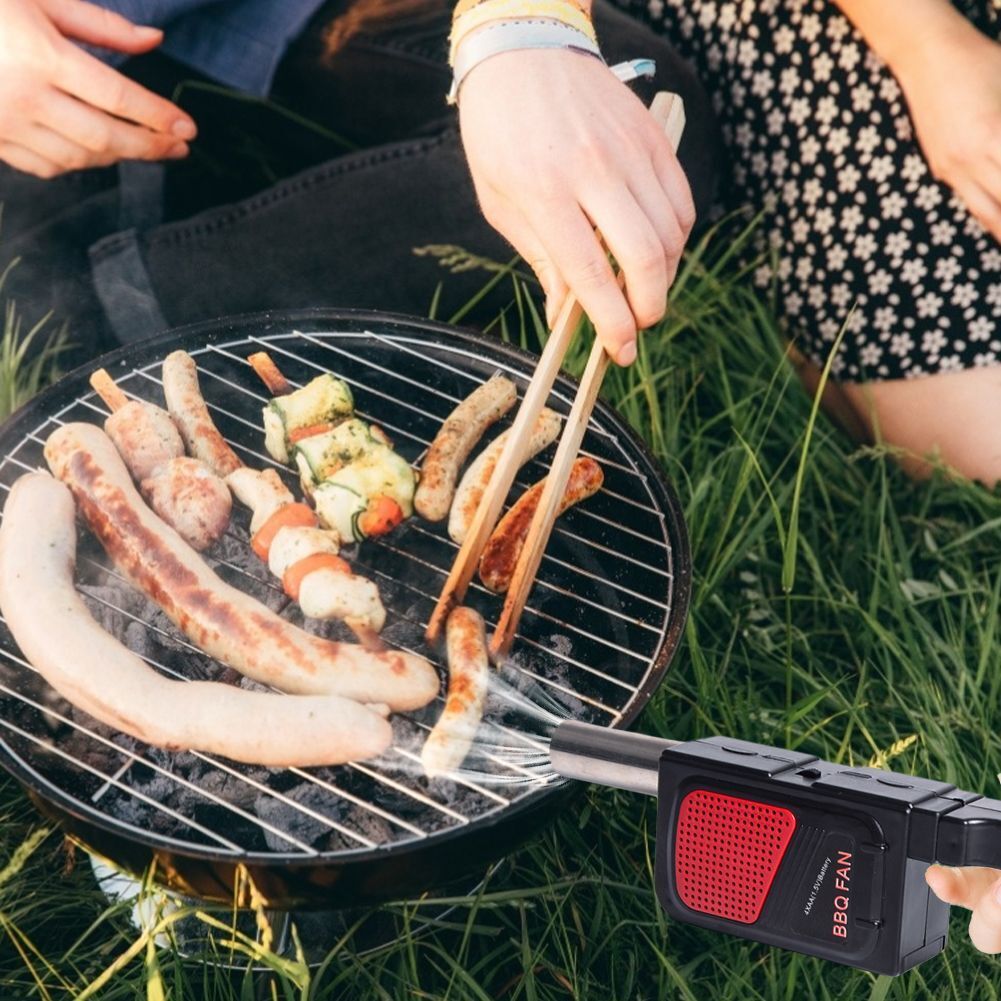 Portable Handheld Outdoor Dining Picnic BBQ Fan Air Blower Cooking Stove Tool