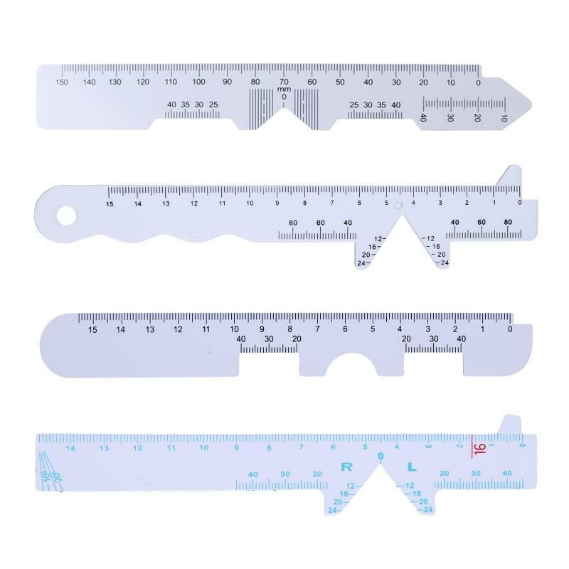 4 Pack PD Ruler Optical Vernier Pupilary Ruler Distance Meter Ophthalmic Tool