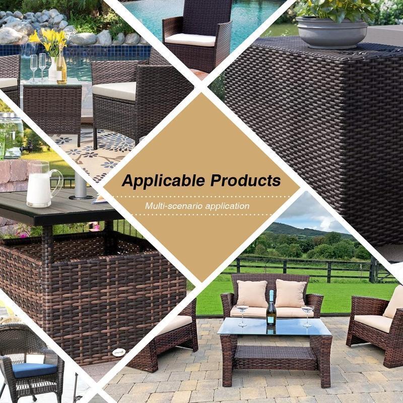 220ft DIY Furniture Rattan Material Gradiant Brown for Handmade Basket Tray Box