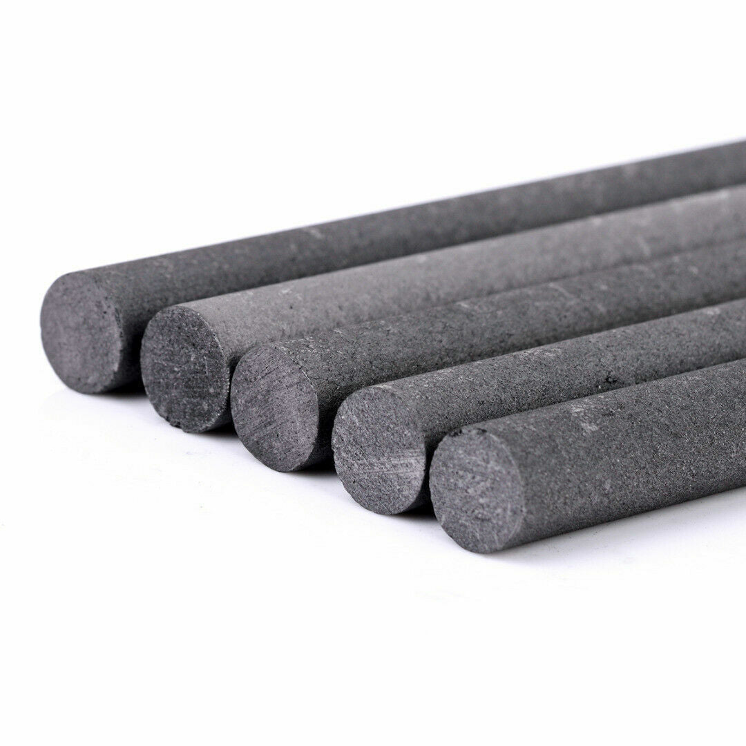 5Pc 10MM 99.99% Graphite Electrode Cylinder Rods Carbon Stirring Bar For Melting