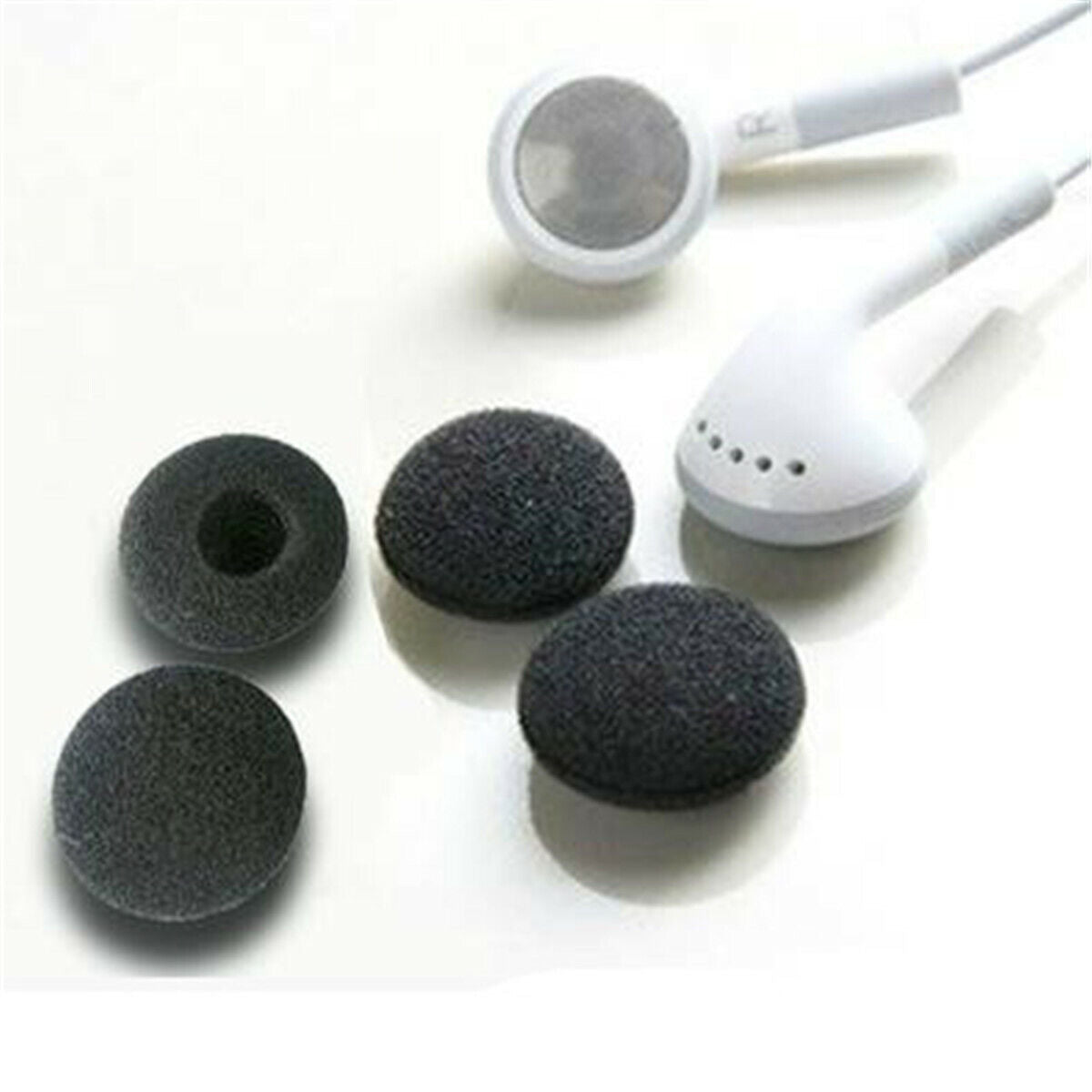 100pcs 15mm Soft Foam Sponge Ear Pad Earbud Caps for Headphone Earphone Cover