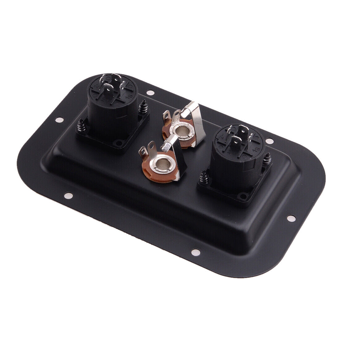 2x Speaker Jack Plates w/ Dual SpeakON NL4 1/4" Female Jacks for PA Speakers